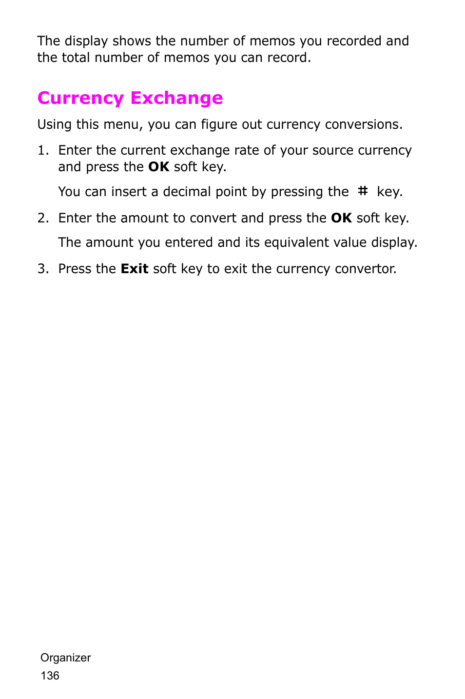 Currency exchange | Samsung SGH-D415MSATMB User Manual | Page 139 / 200