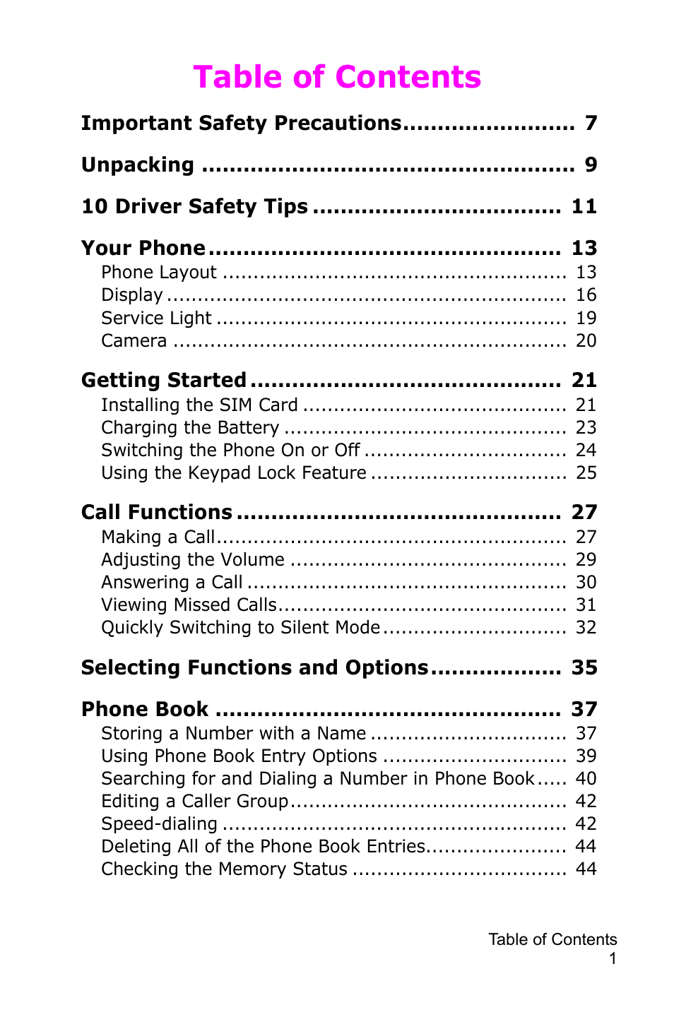 Samsung SGH-D415MSATMB User Manual | Page 4 / 200