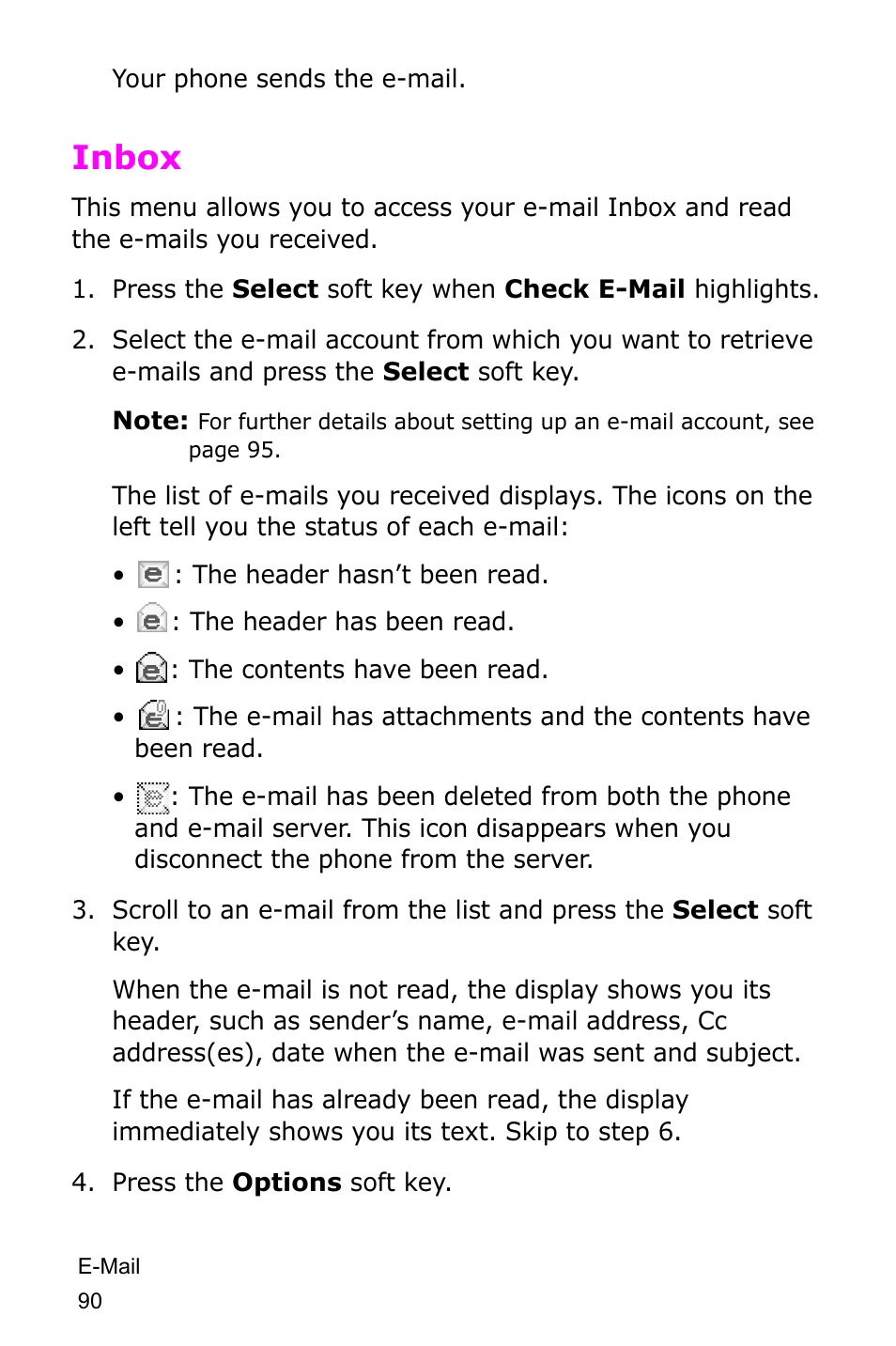 Inbox | Samsung SGH-D415MSATMB User Manual | Page 93 / 200