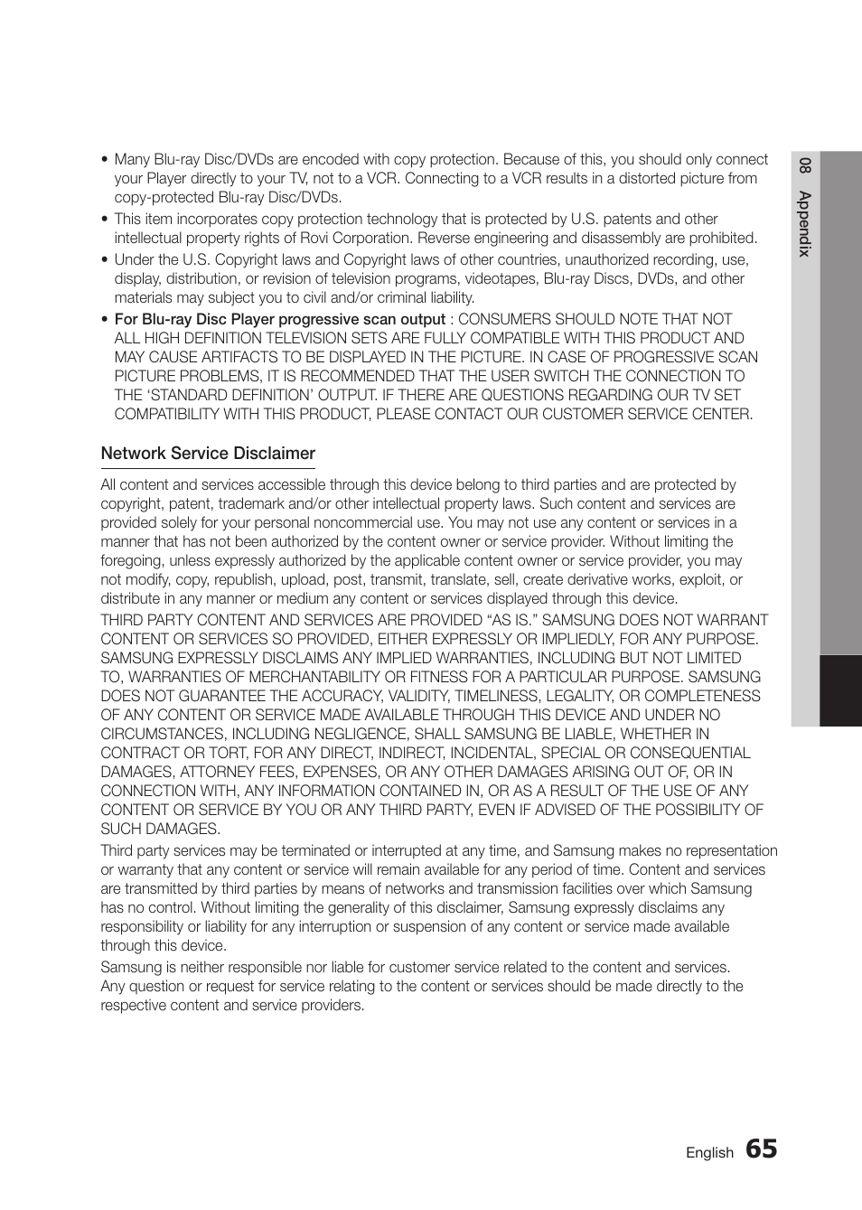 Samsung BD-D5300-ZA User Manual | Page 65 / 142