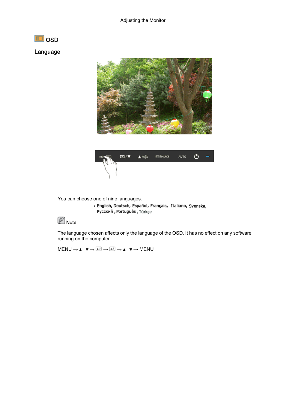 Language | Samsung LS24KIQKFV-XAA User Manual | Page 66 / 96