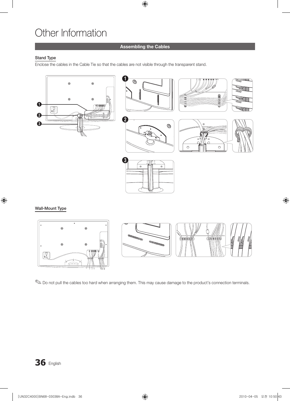 Other information | Samsung UN32C4000PDXZA User Manual | Page 36 / 46