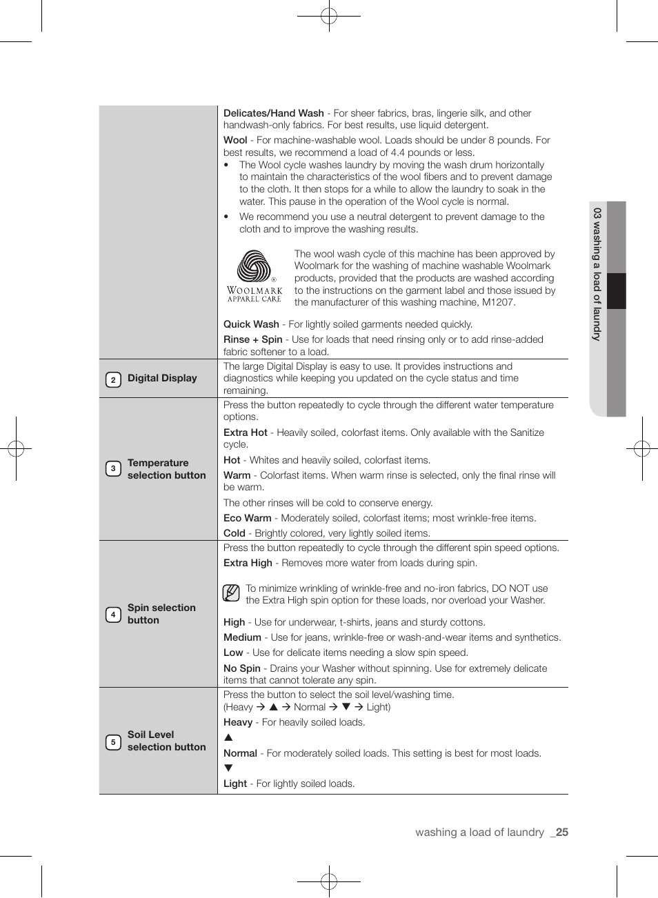 Samsung WF455ARGSGR-AA User Manual | Page 25 / 276