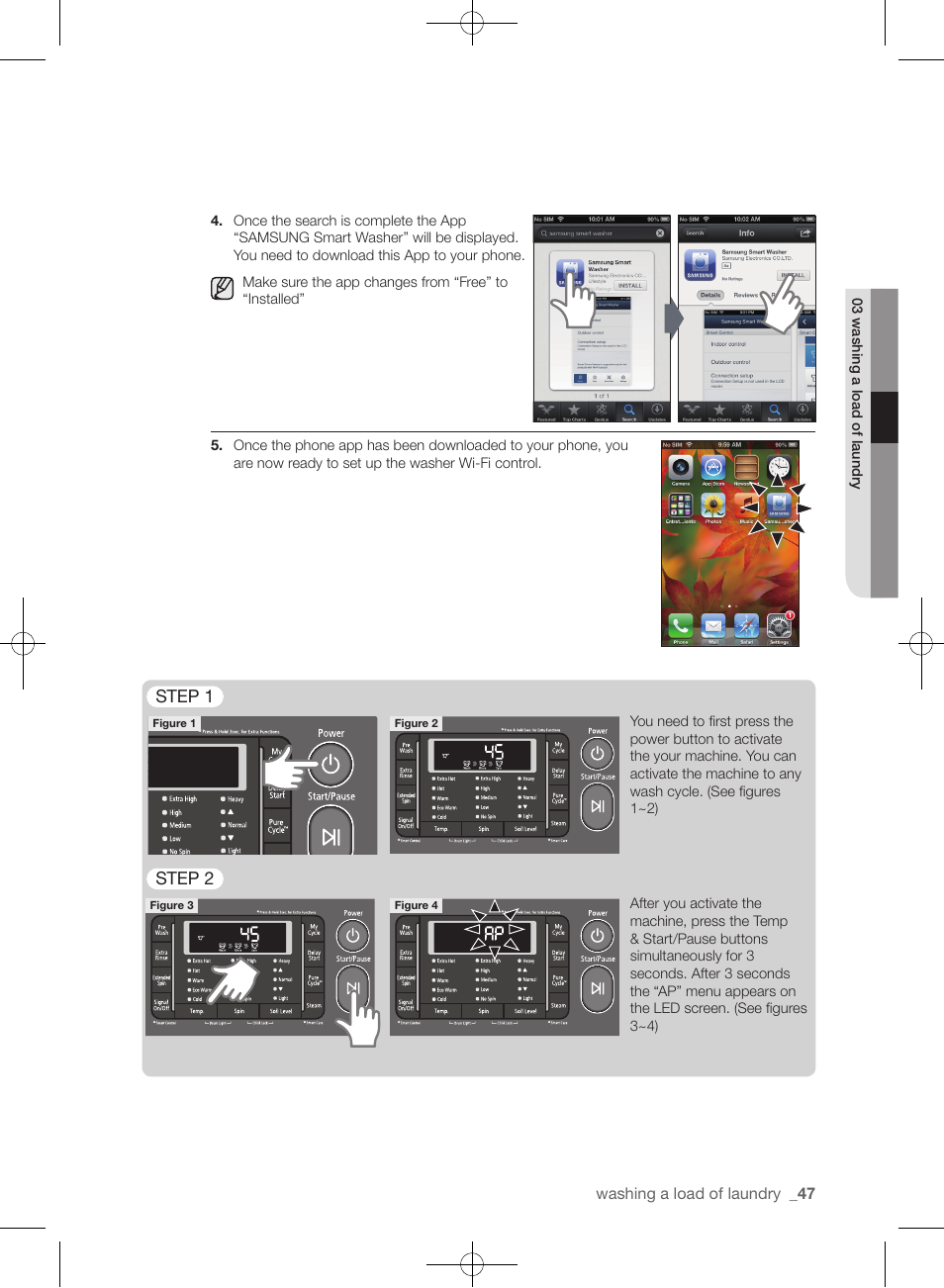 Samsung WF455ARGSGR-AA User Manual | Page 47 / 276