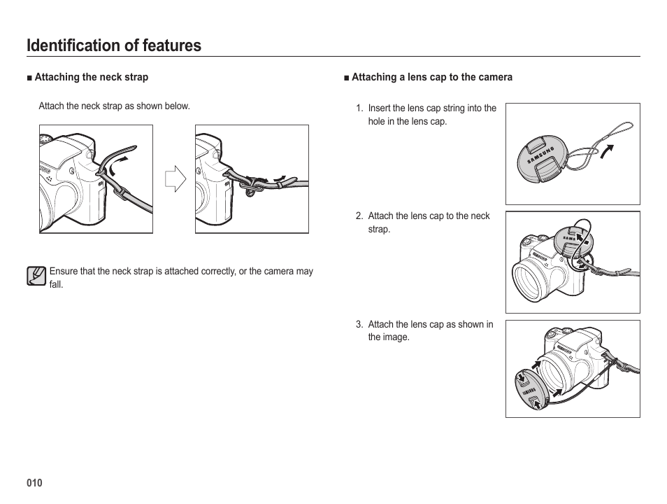 Identification of features | Samsung EC-HZ25WZBPBUS User Manual | Page 11 / 122