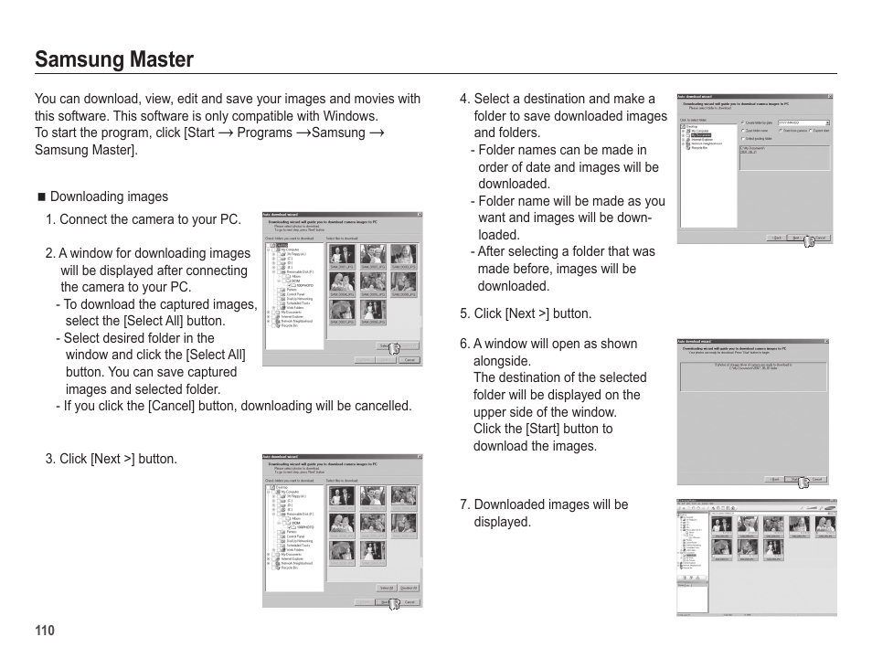 Samsung master | Samsung EC-HZ25WZBPBUS User Manual | Page 111 / 122