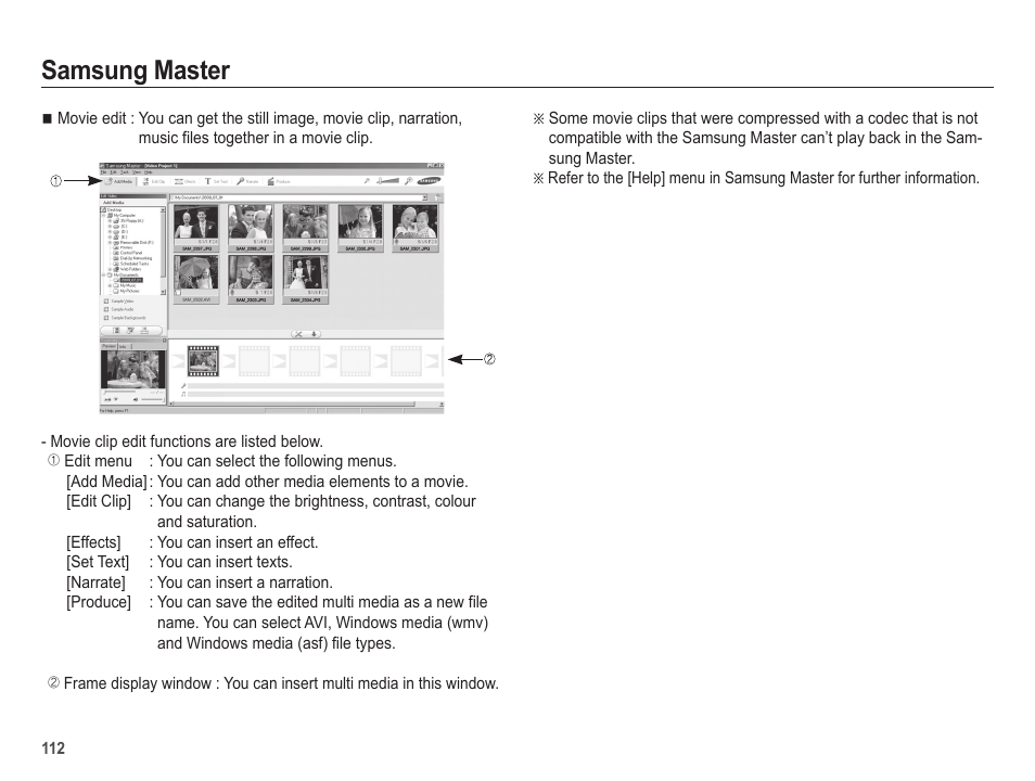 Samsung master | Samsung EC-HZ25WZBPBUS User Manual | Page 113 / 122