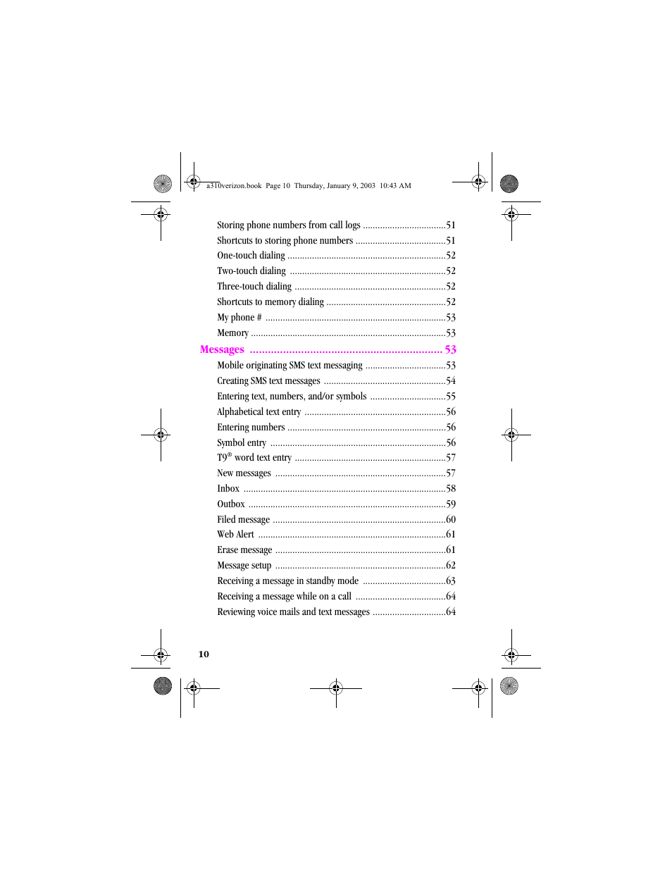 Samsung SCH-A310SV-XAR User Manual | Page 10 / 146