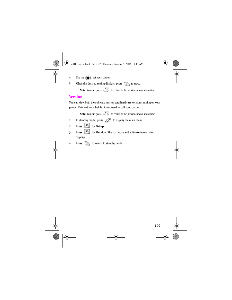 Version | Samsung SCH-A310SV-XAR User Manual | Page 109 / 146