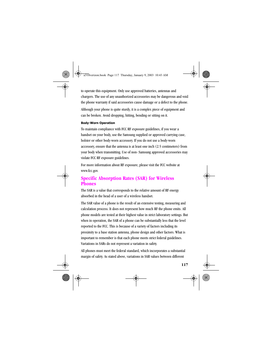 Samsung SCH-A310SV-XAR User Manual | Page 117 / 146