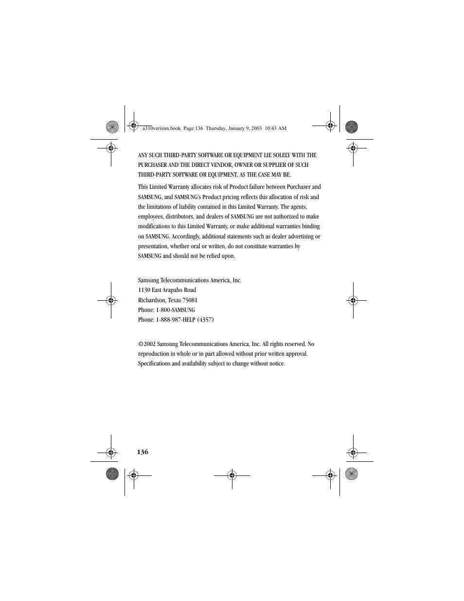 Samsung SCH-A310SV-XAR User Manual | Page 136 / 146