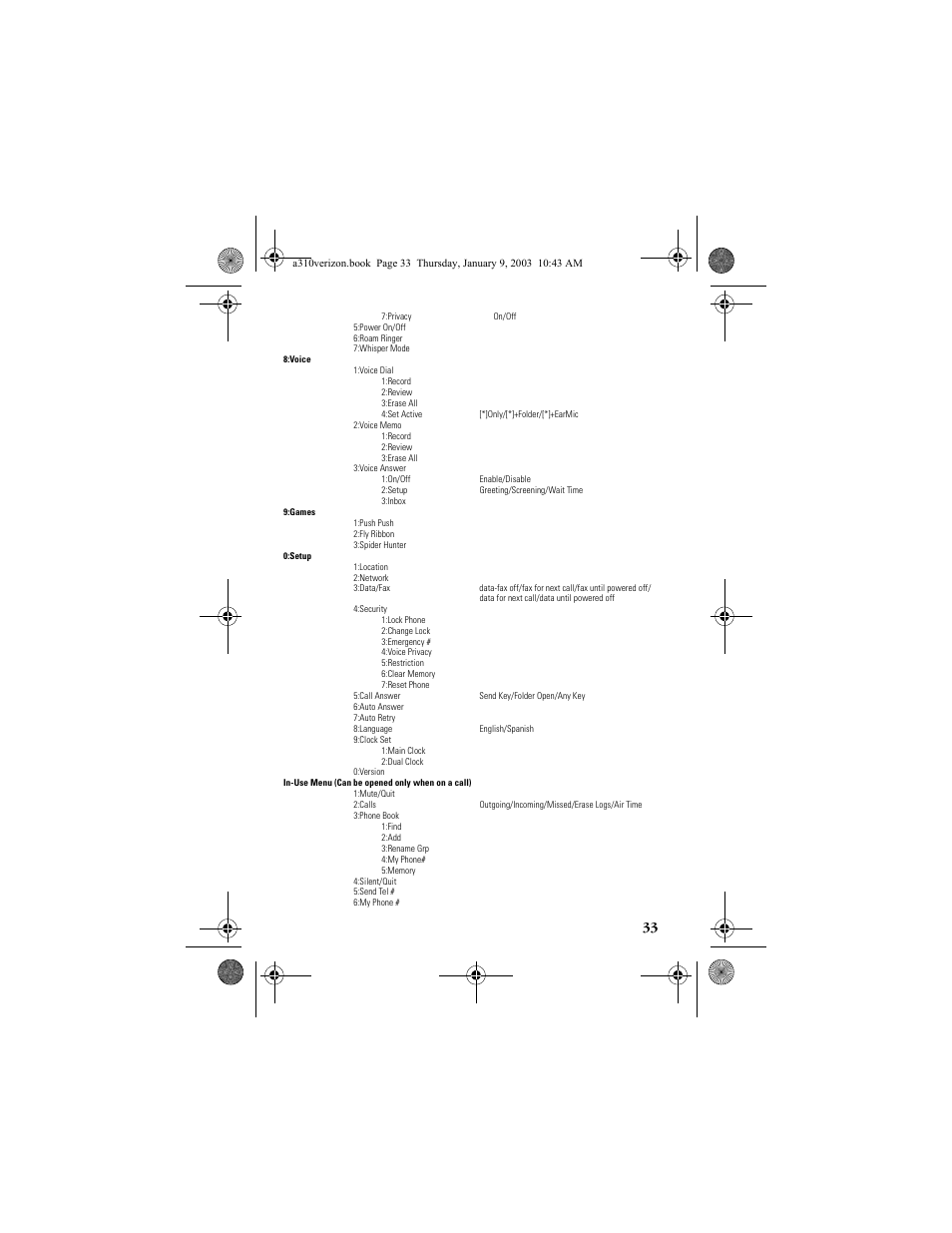 Samsung SCH-A310SV-XAR User Manual | Page 33 / 146