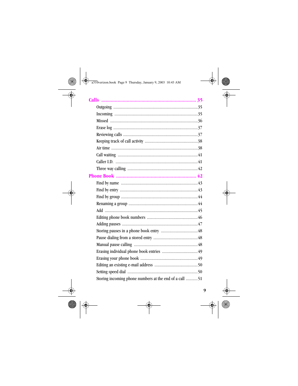 Samsung SCH-A310SV-XAR User Manual | Page 9 / 146