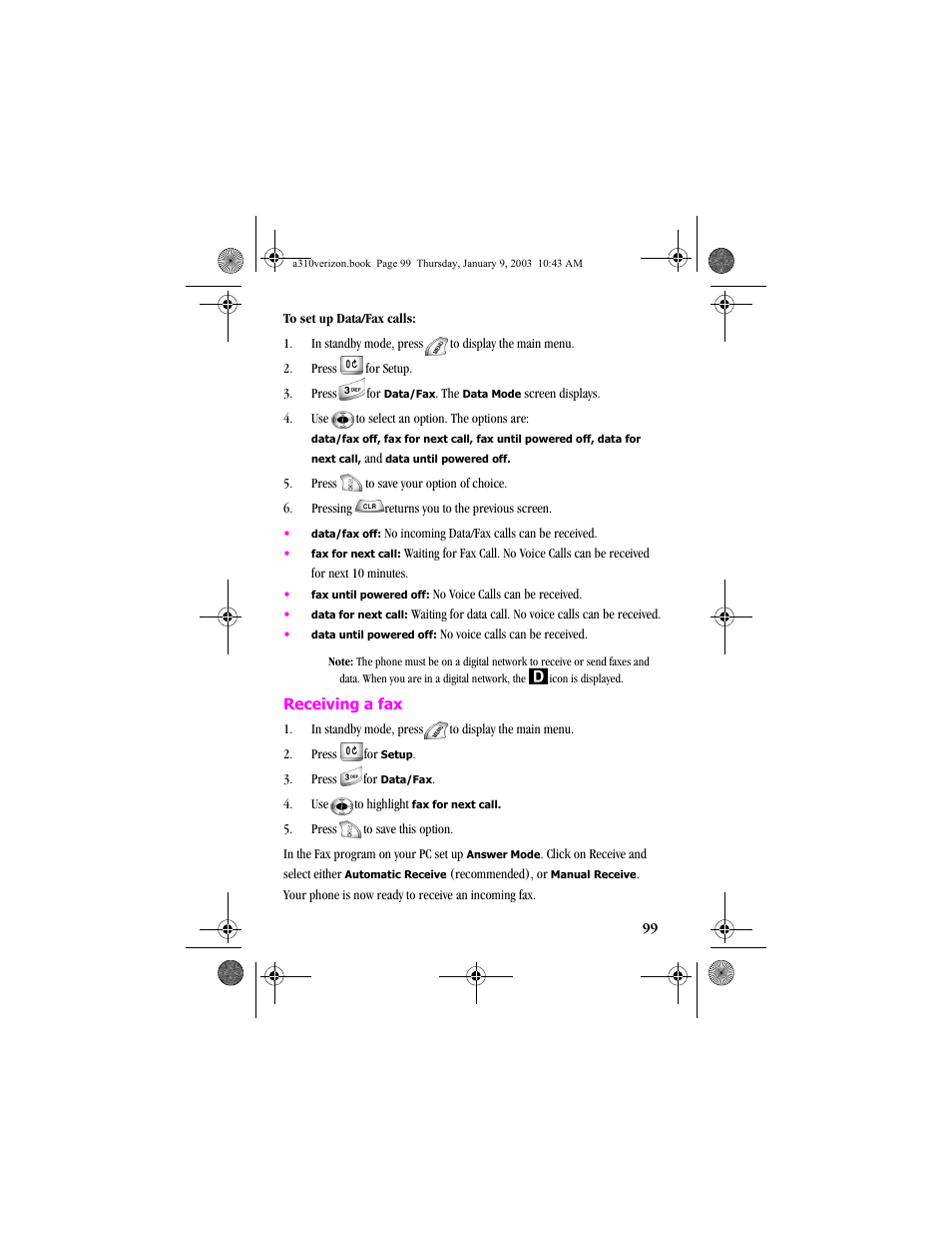 Samsung SCH-A310SV-XAR User Manual | Page 99 / 146