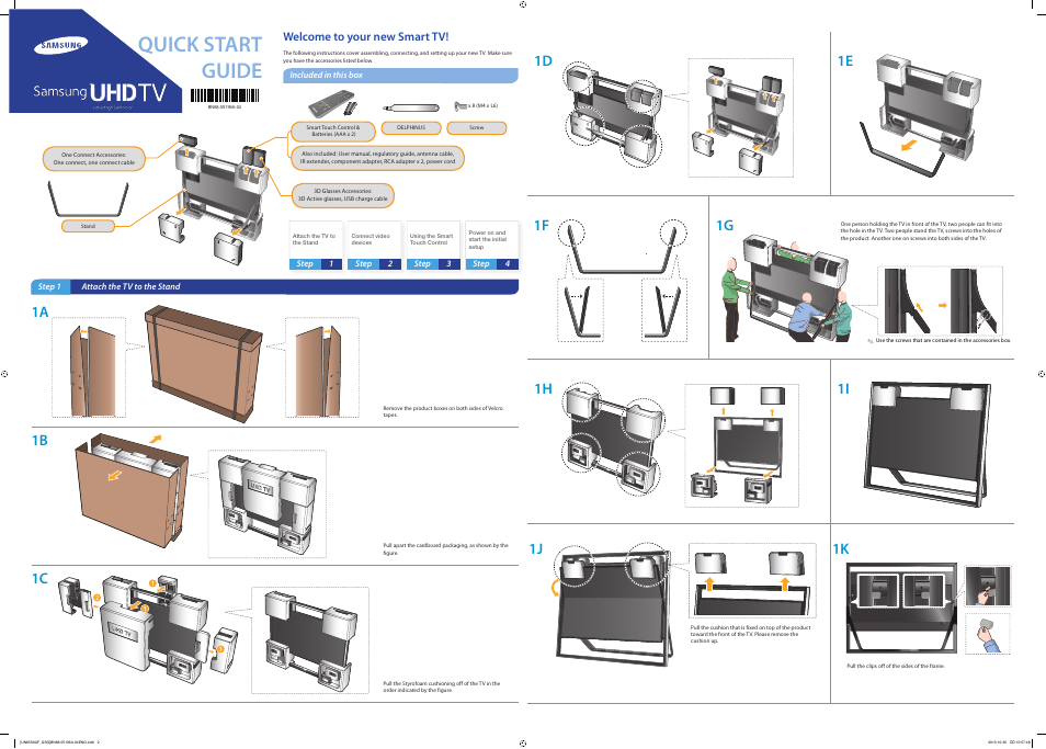 Samsung UN85S9AFXZA User Manual | 2 pages