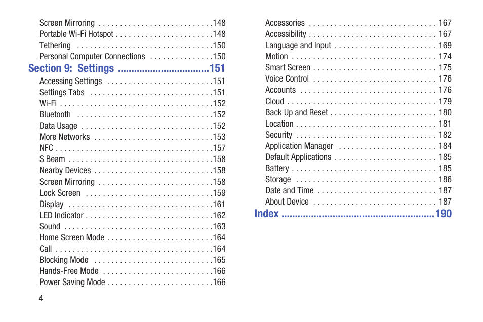 Samsung SCH-R530MBBUSC User Manual | Page 10 / 201