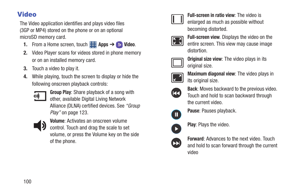 Video | Samsung SCH-R530MBBUSC User Manual | Page 106 / 201