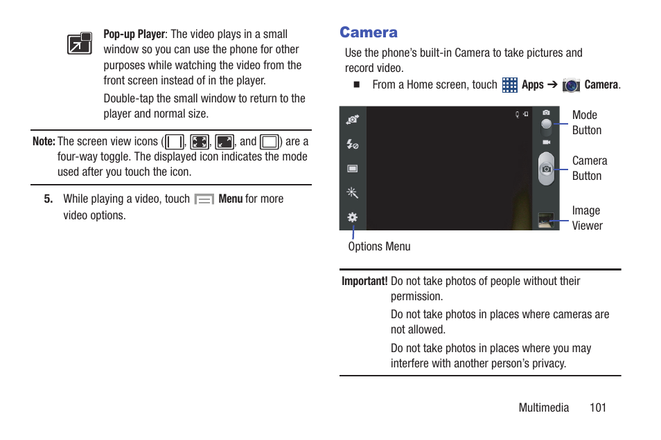 Camera | Samsung SCH-R530MBBUSC User Manual | Page 107 / 201