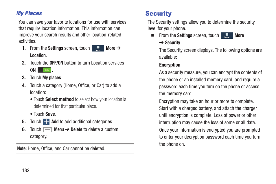 Security | Samsung SCH-R530MBBUSC User Manual | Page 188 / 201