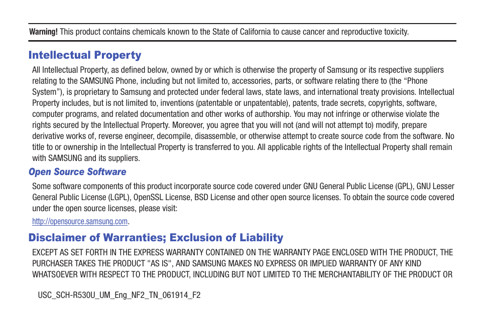 Samsung SCH-R530MBBUSC User Manual | Page 2 / 201