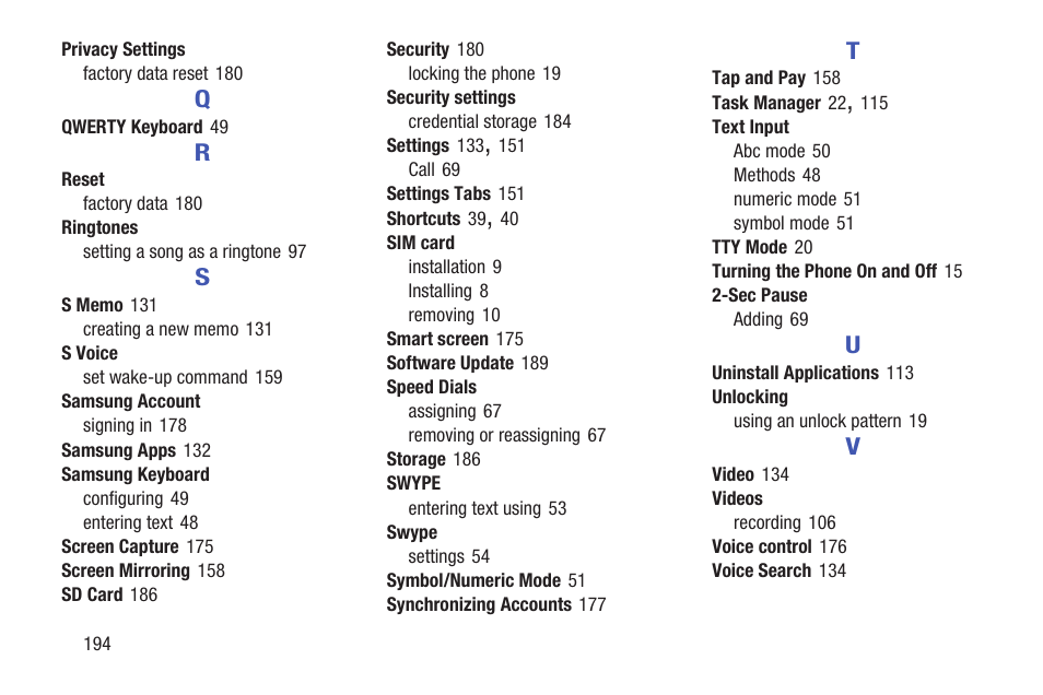 Samsung SCH-R530MBBUSC User Manual | Page 200 / 201