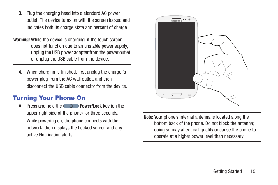 Turning your phone on | Samsung SCH-R530MBBUSC User Manual | Page 21 / 201