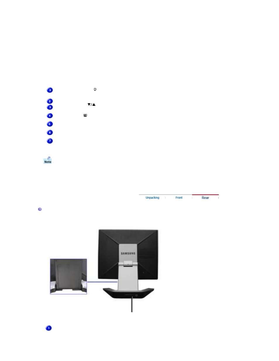 Rear | Samsung RL19PSUSQ User Manual | Page 11 / 102