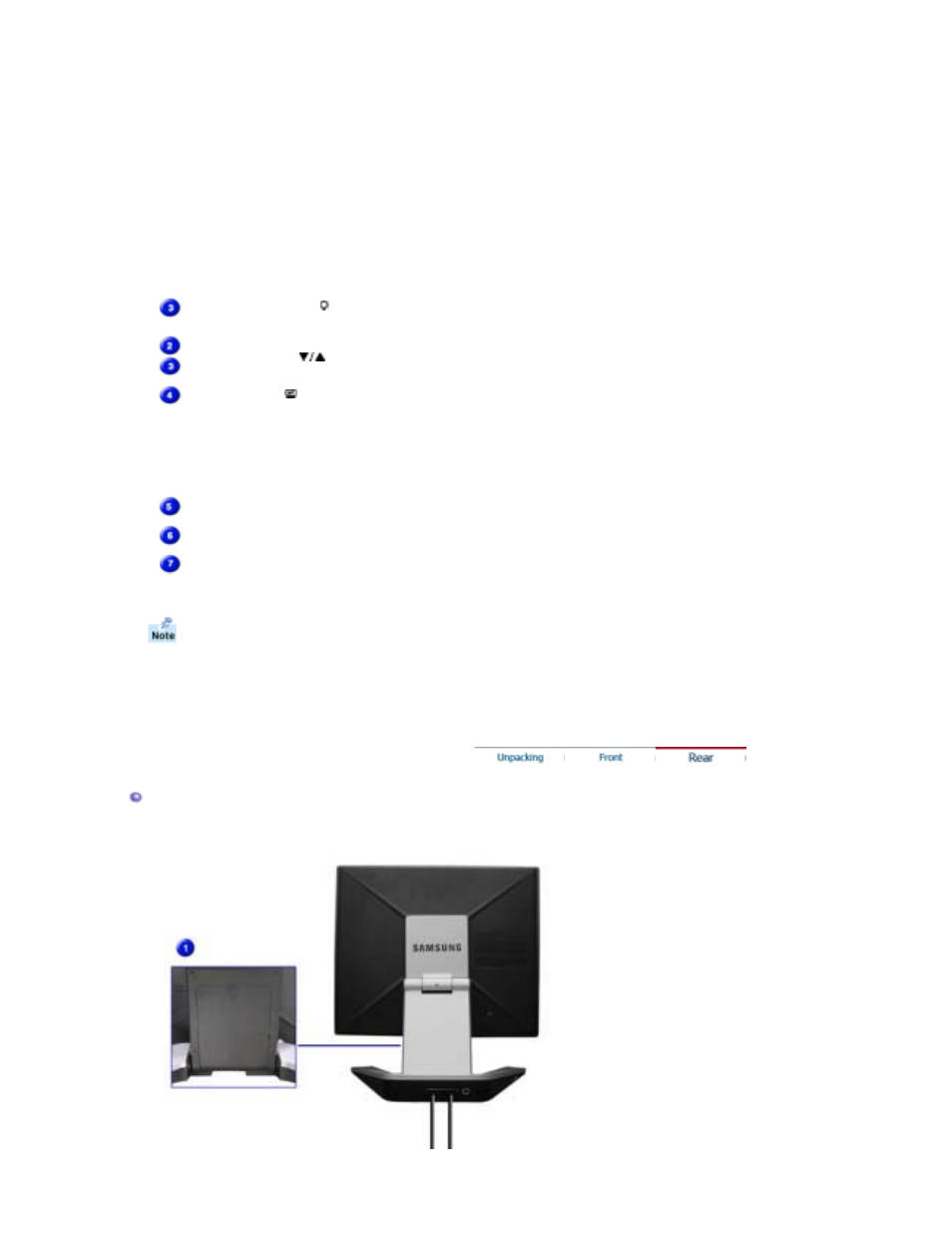 Rear | Samsung RL19PSUSQ User Manual | Page 15 / 102