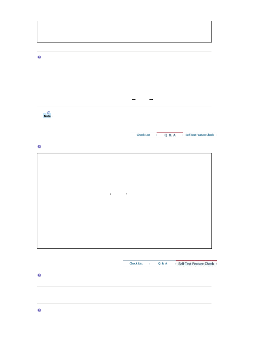 Q & a, Self-test feature check | Samsung RL19PSUSQ User Manual | Page 73 / 102