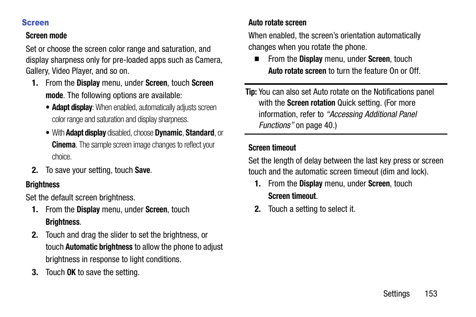 Screen | Samsung SCH-R960ZKAUSC User Manual | Page 161 / 199