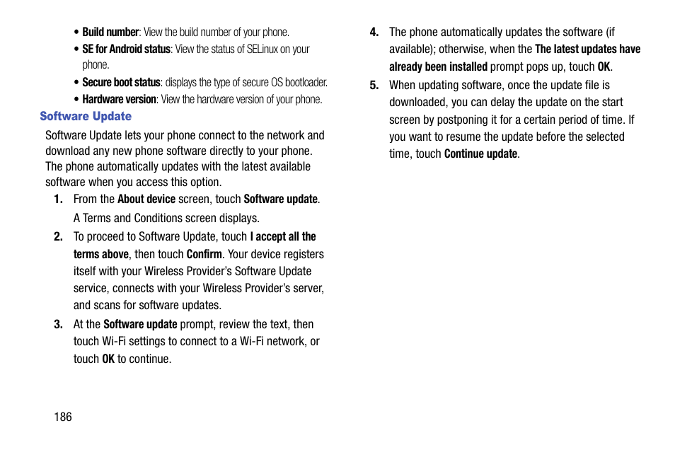 Software update | Samsung SCH-R960ZKAUSC User Manual | Page 194 / 199