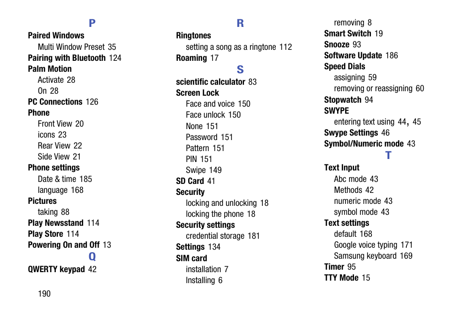 Samsung SCH-R960ZKAUSC User Manual | Page 198 / 199