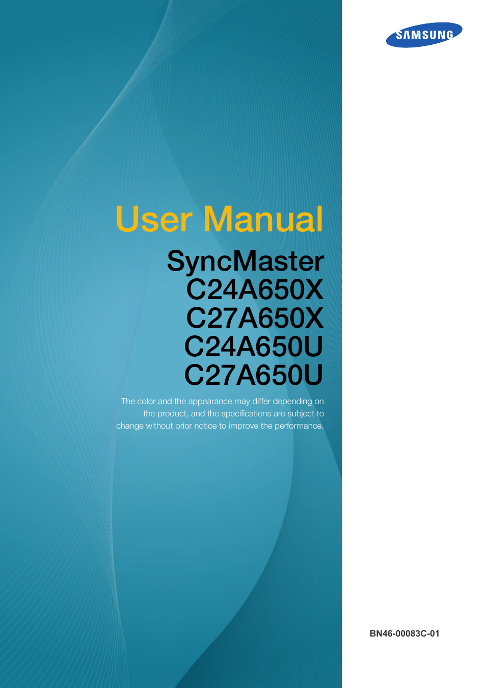 Samsung LC24A650XS-ZA User Manual | 112 pages