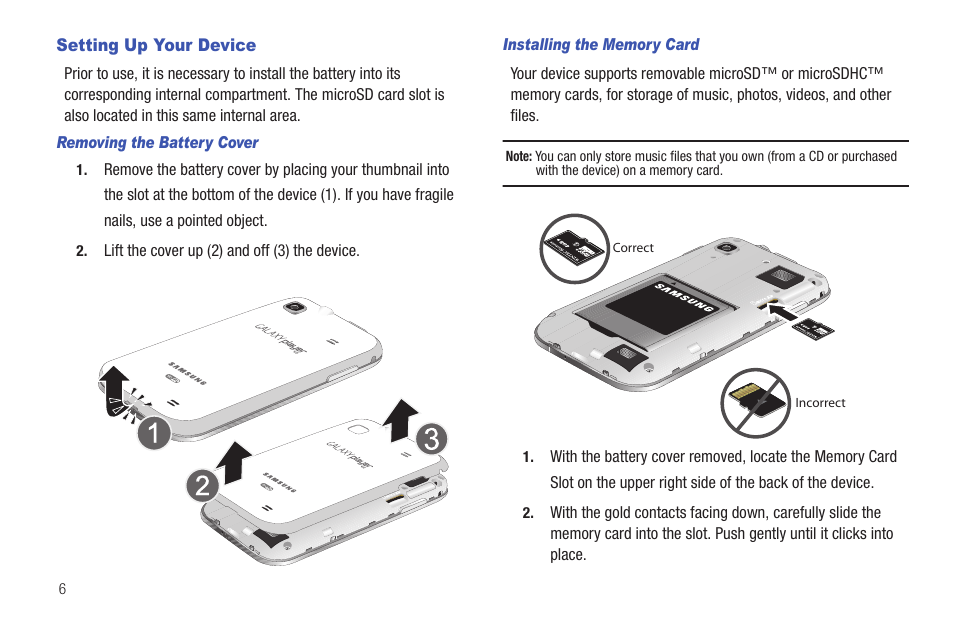 Setting up your device | Samsung YP-G1CWY-XAA User Manual | Page 10 / 176
