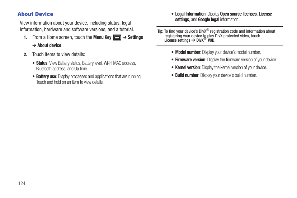 About device | Samsung YP-G1CWY-XAA User Manual | Page 128 / 176
