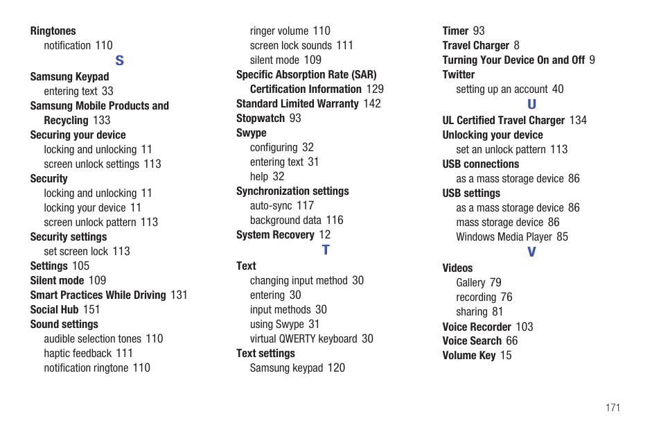 Samsung YP-G1CWY-XAA User Manual | Page 175 / 176