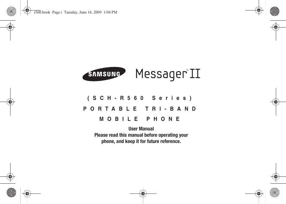 Samsung SCH-R560DAAMTR User Manual | 167 pages