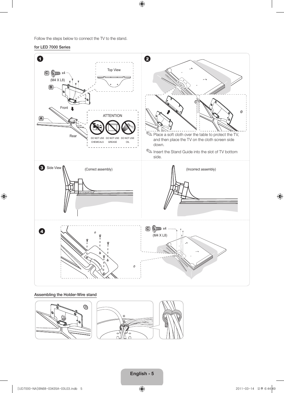 Samsung UN55D7000LFXZA User Manual | Page 5 / 76