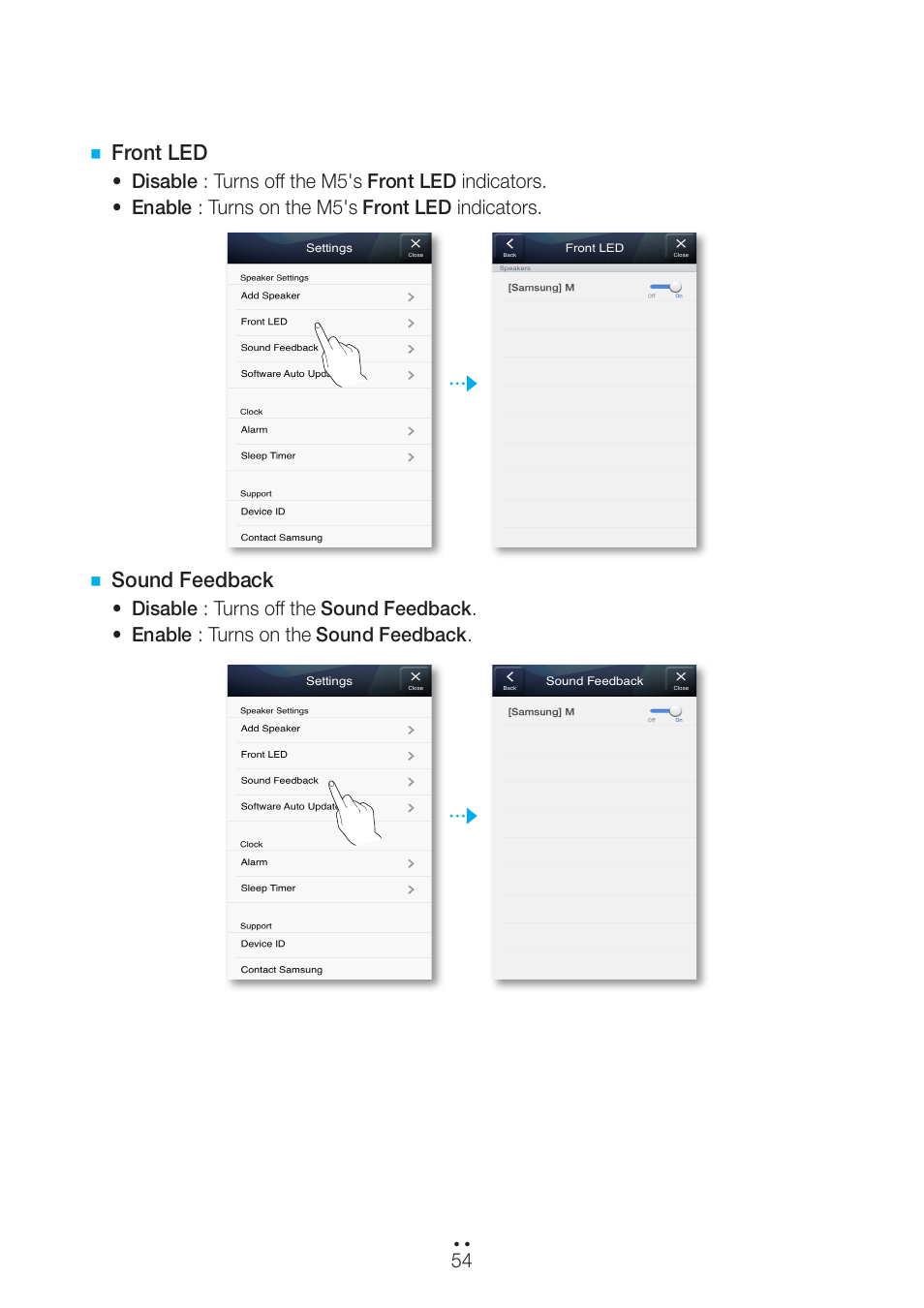 Samsung WAM551-ZA User Manual | Page 54 / 79