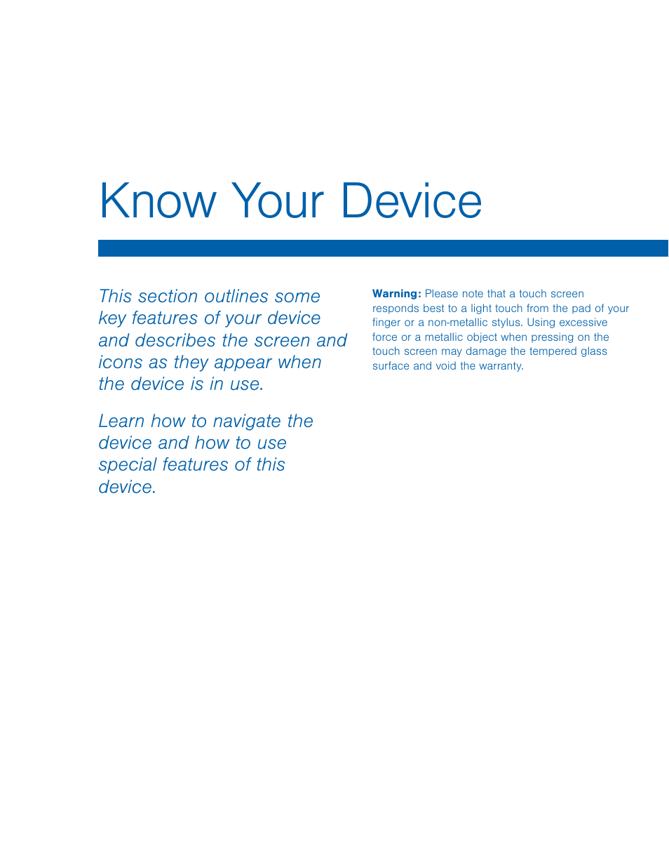 Know your device | Samsung SM-T700NZWAXAR User Manual | Page 14 / 82