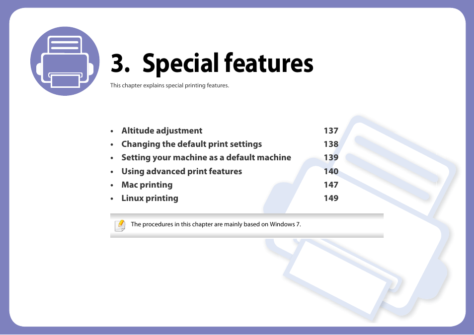 Special features | Samsung CLP-365W-XAC User Manual | Page 136 / 224
