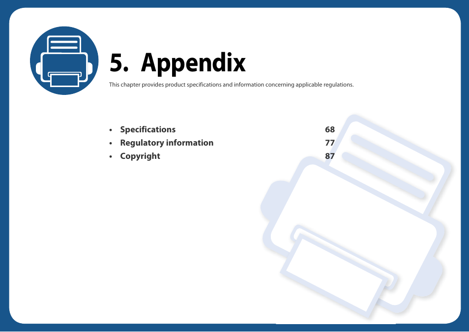 Appendix | Samsung CLP-365W-XAC User Manual | Page 67 / 224
