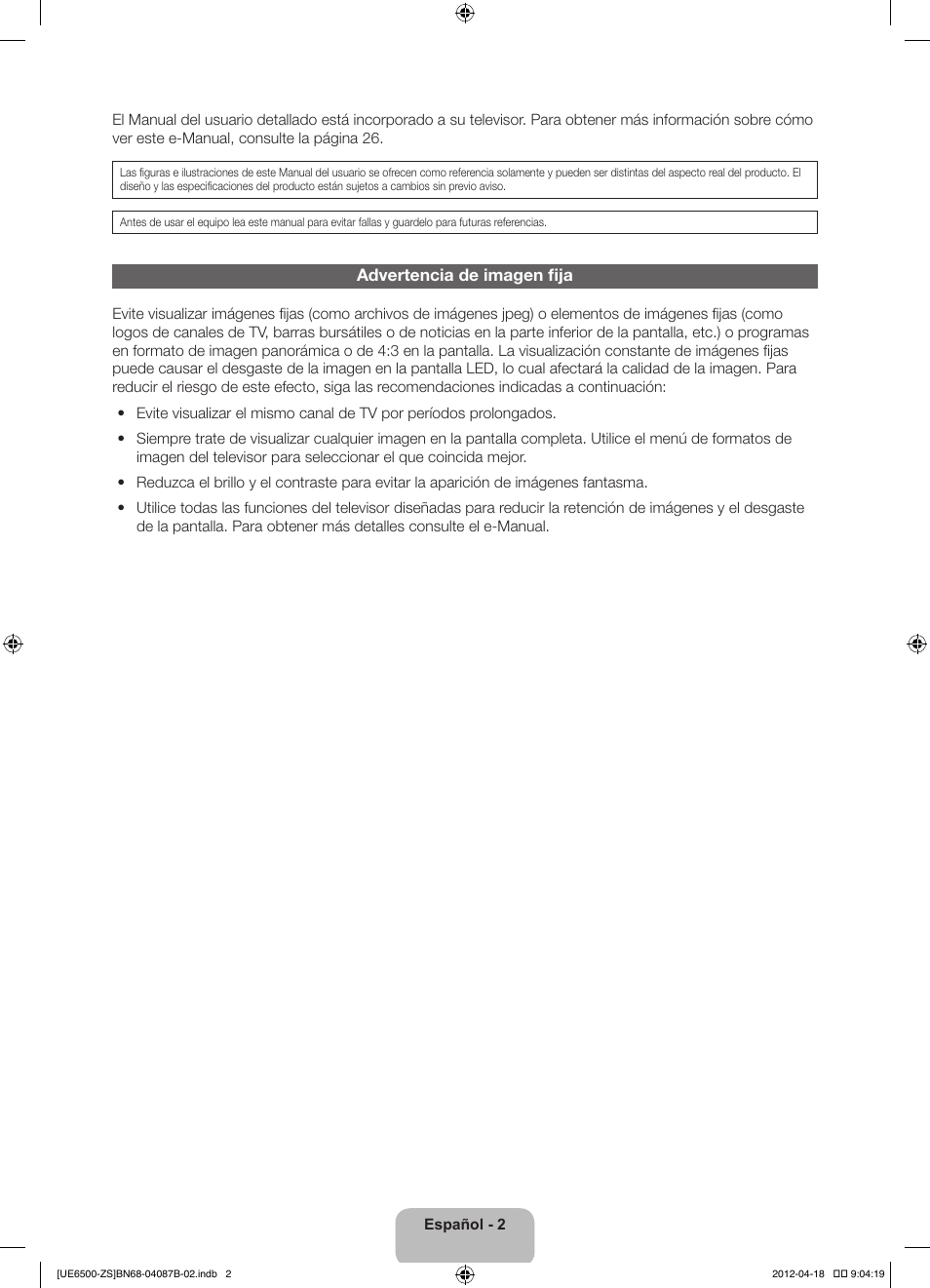 Samsung UN46ES6500GXZE User Manual | Page 36 / 69