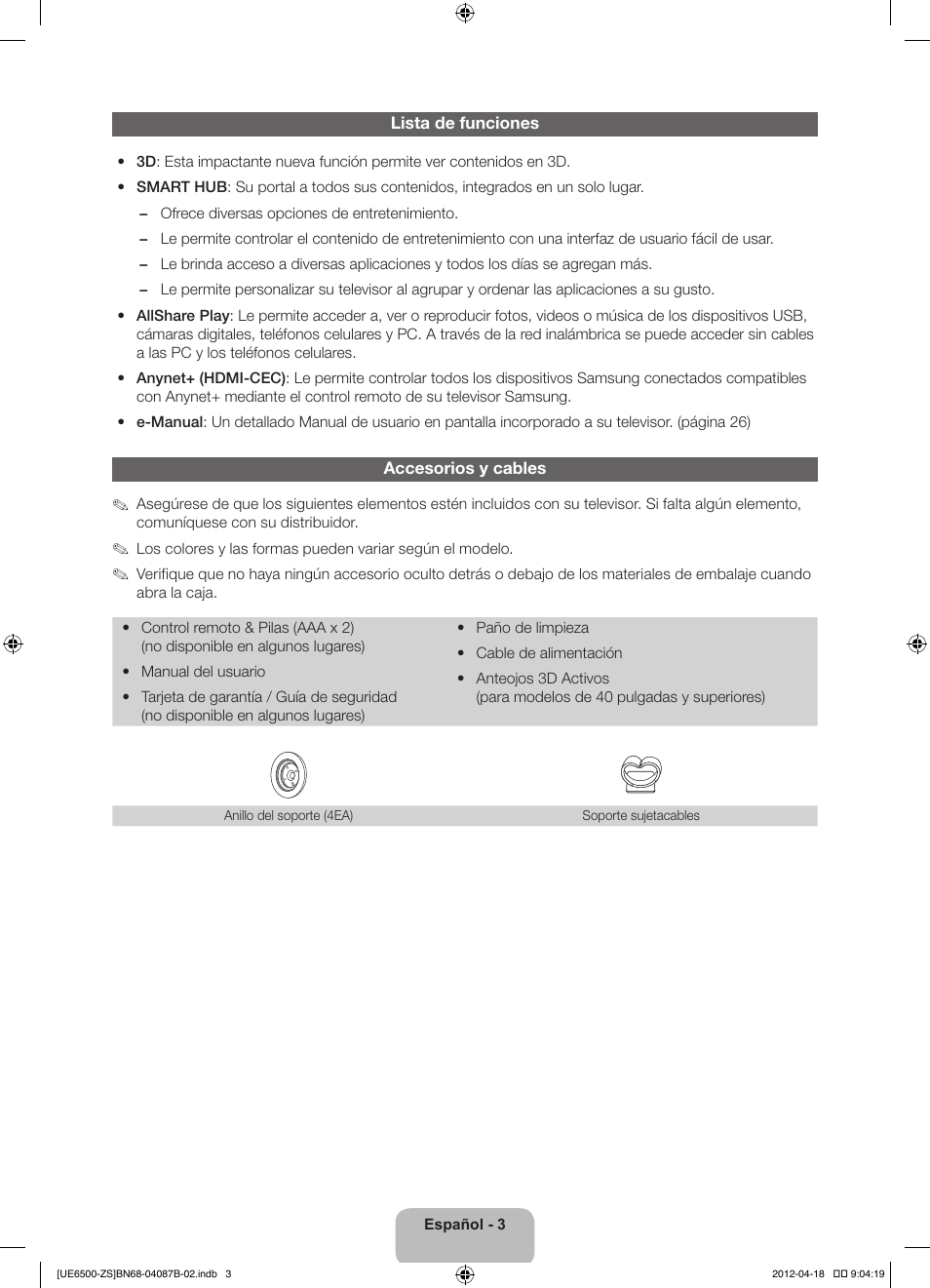 Samsung UN46ES6500GXZE User Manual | Page 37 / 69