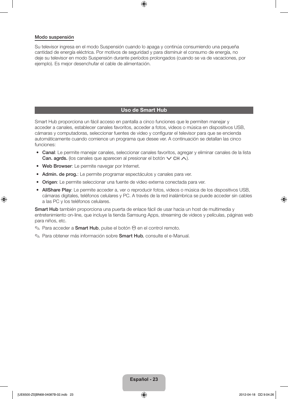 Samsung UN46ES6500GXZE User Manual | Page 57 / 69