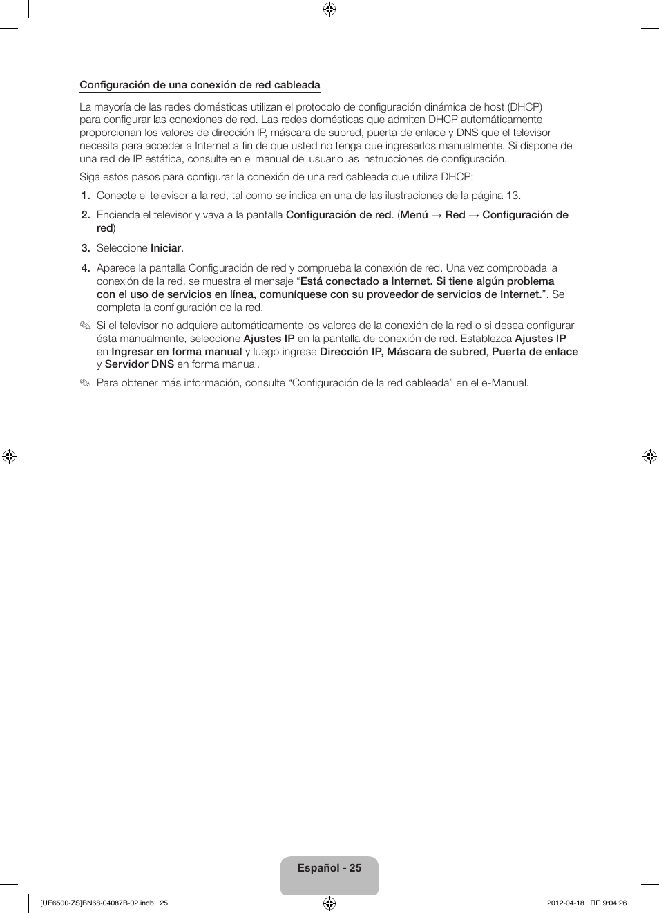 Samsung UN46ES6500GXZE User Manual | Page 59 / 69