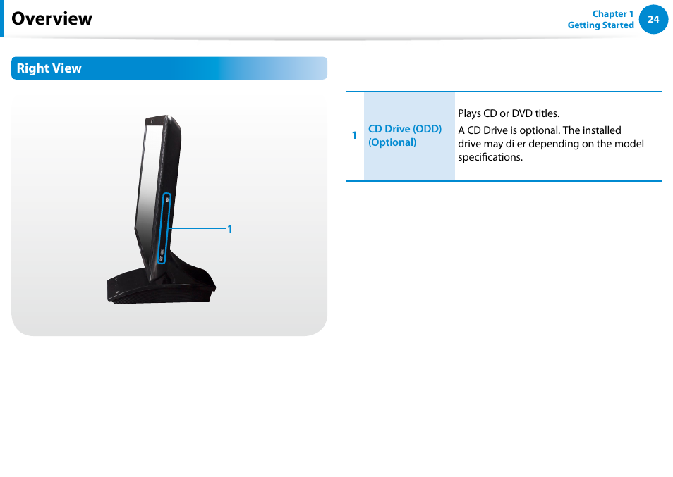 Overview | Samsung DP300A2A-A01US User Manual | Page 25 / 126