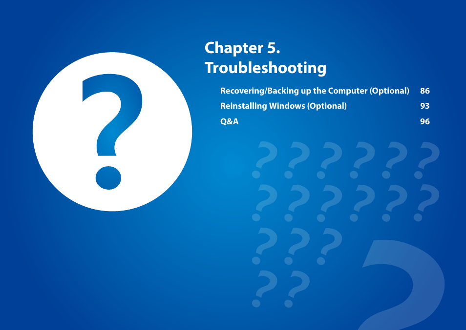 Chapter 5. troubleshooting | Samsung DP300A2A-A01US User Manual | Page 86 / 126