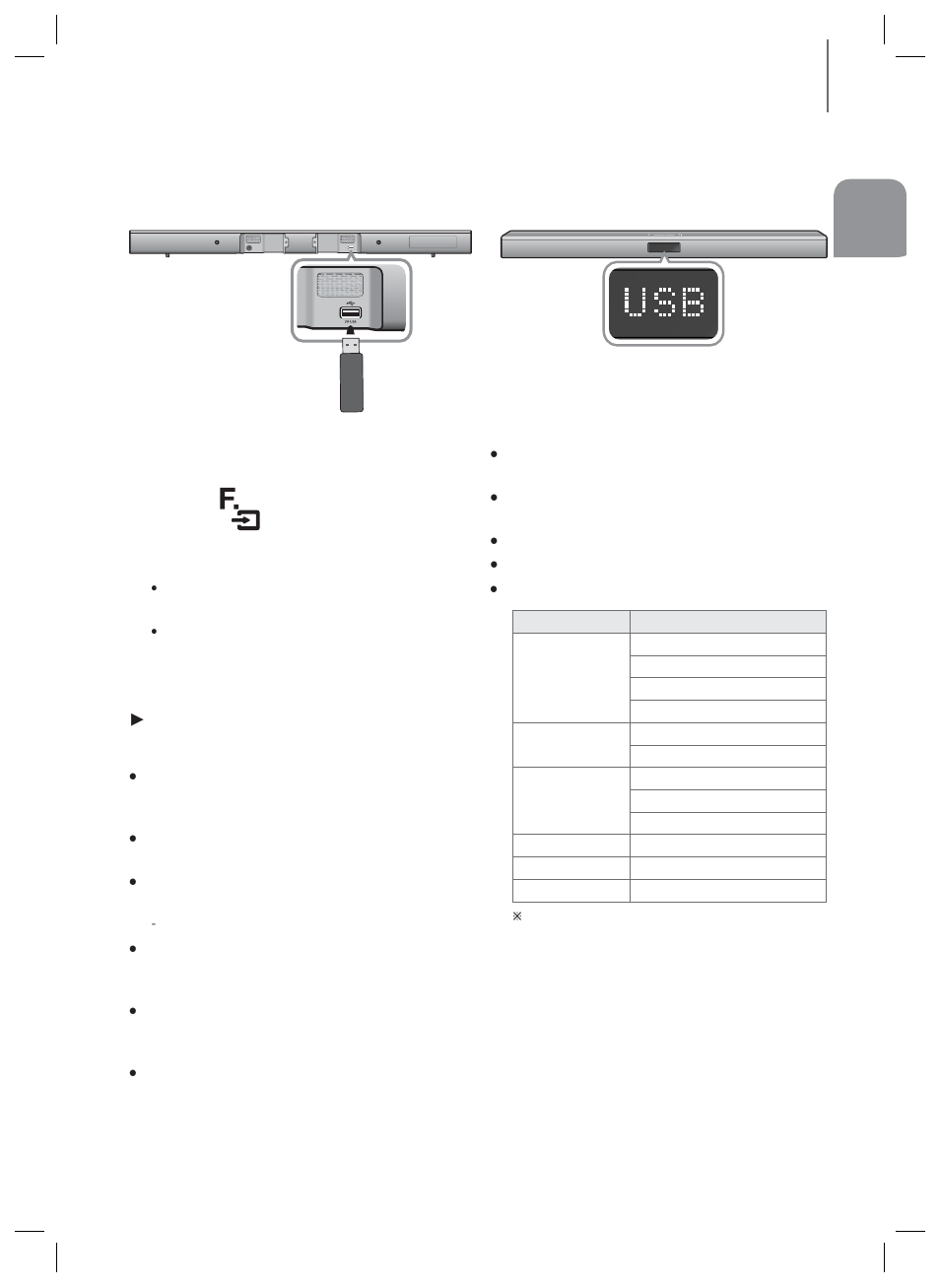 Before you connect a usb device | Samsung HW-H450-ZA User Manual | Page 21 / 26