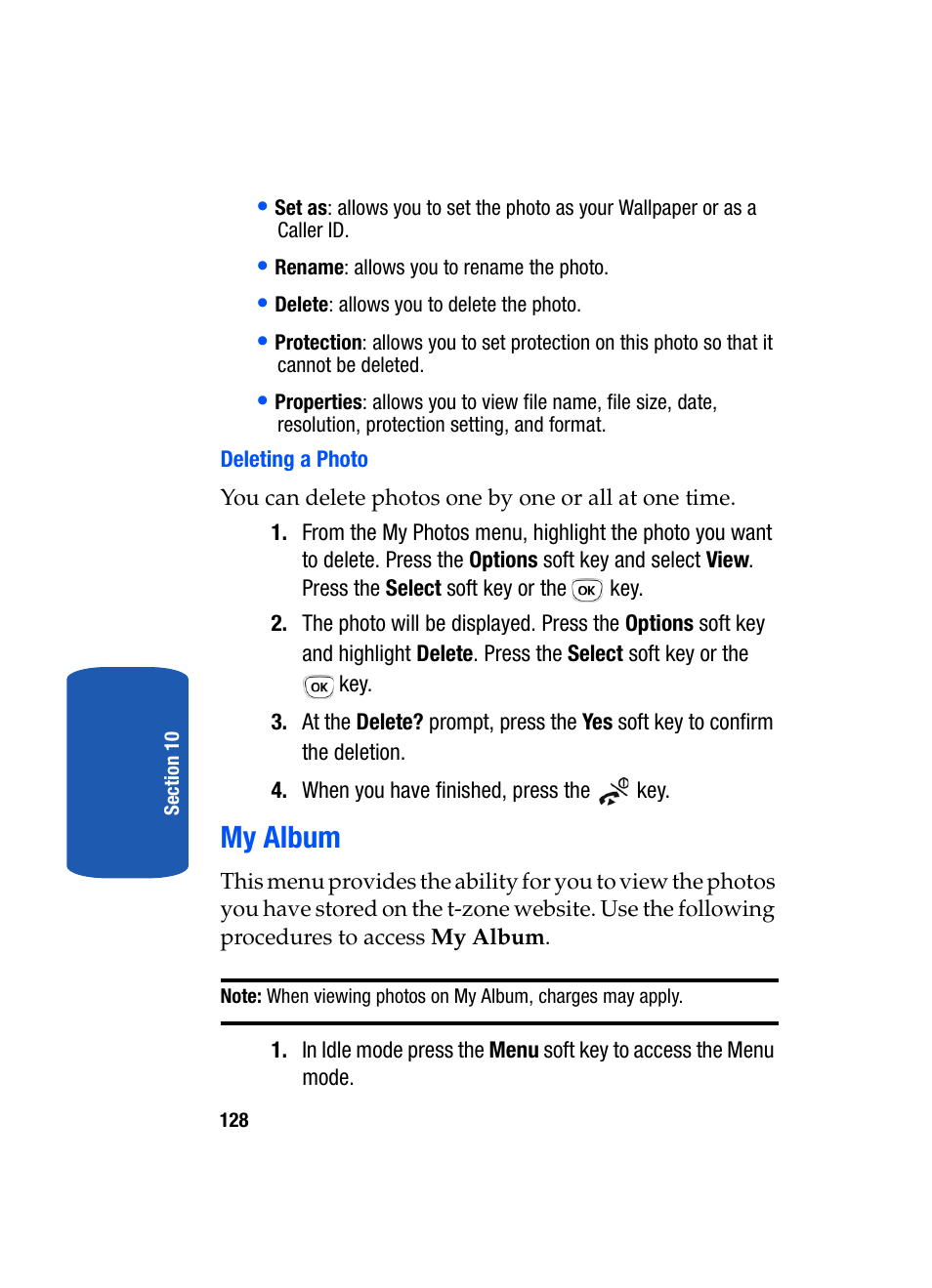 My album | Samsung SGH-T319NBBTMB User Manual | Page 132 / 182